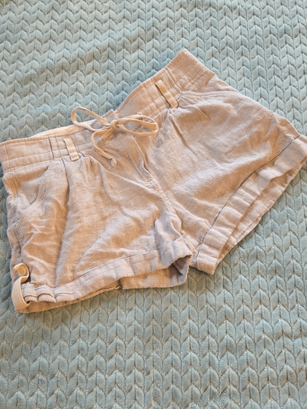 J. Crew Light Grey Linen-Blend Shorts